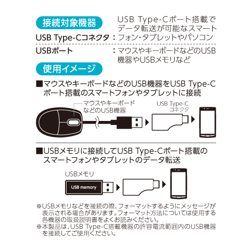 商品写真3 TH70CAFK「USB3.1準拠 Type-C/USB変換アダプタ」