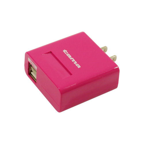 商品写真2 TA49UP「AC充電器2A USB2ポート　ピンク」