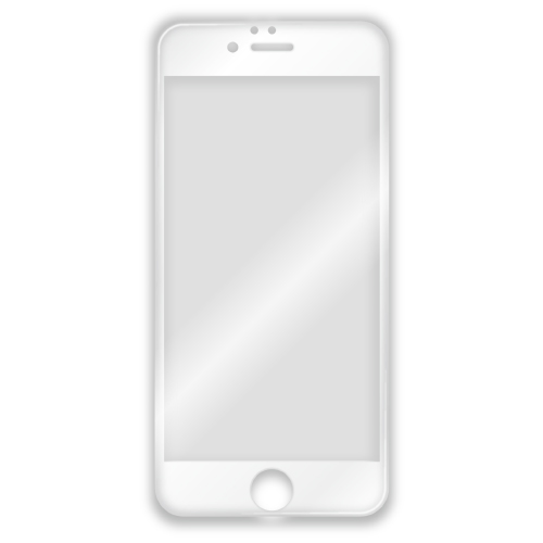 商品写真2 TF06GDW「iPhone 6s用ガラスフィルムフルカバー３Ｄタイプ：ホワイト」