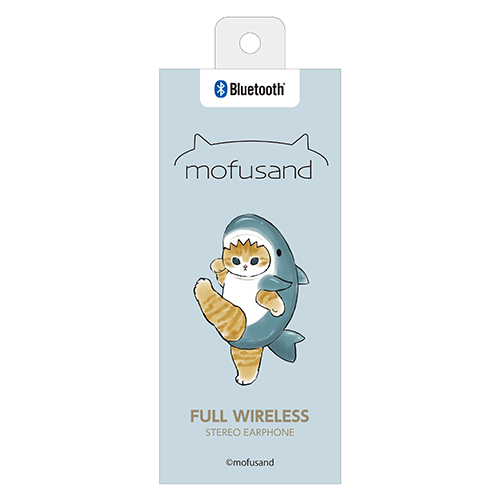 mofusand 完全ワイヤレスイヤホン (サメにゃん) 抗菌加工 IPX4防水