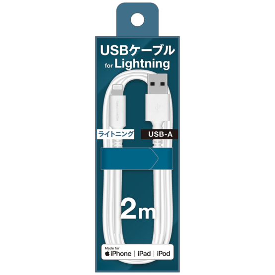 充電 ケーブル » FFH313L20W USBケーブル A to L 2.0m　