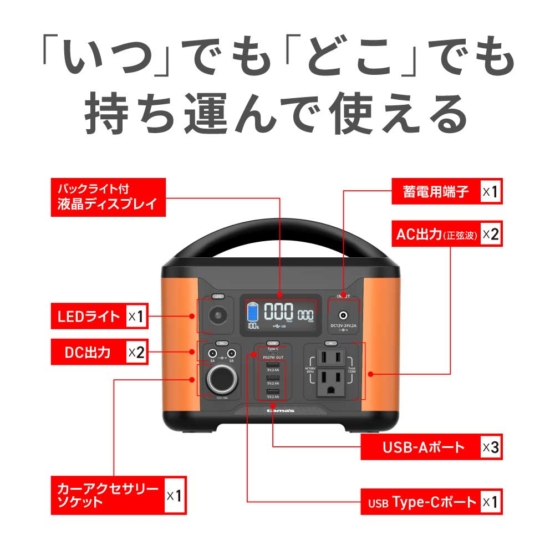 TL108OR ﾎﾟｰﾀﾌﾞﾙ電源120W – 多摩電子工業 | 公式サイト [ tamas / タマズ ]