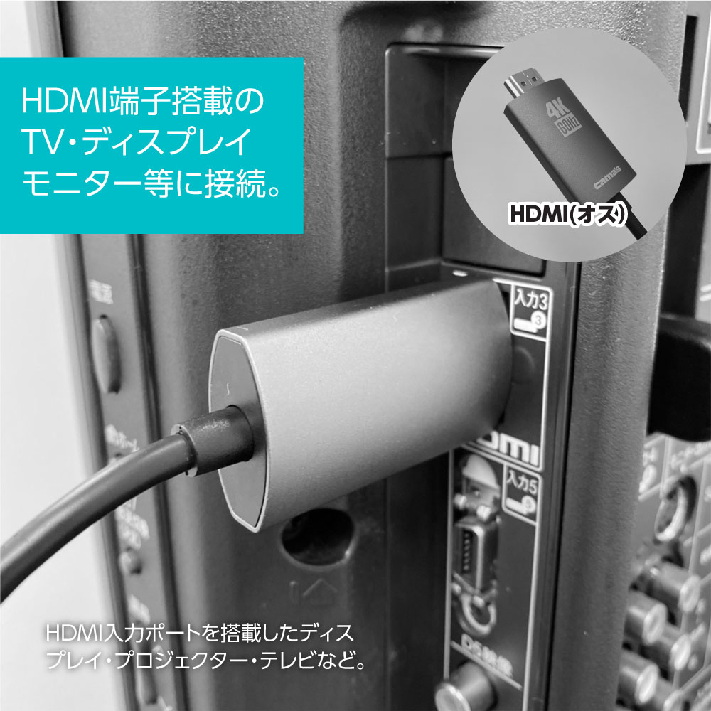Type-C/HDMI変換ｹｰﾌﾞﾙ5.0m – 多摩電子工業 | 公式サイト