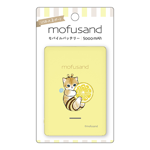 &amp;TEAM 未使用シリアル mofusand モバイルバッテリー 5000mAh ハチxにゃん – 多摩電子
